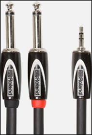 cover Roland Interconnect Cables, 3.5mm TRS-Dual 1/4